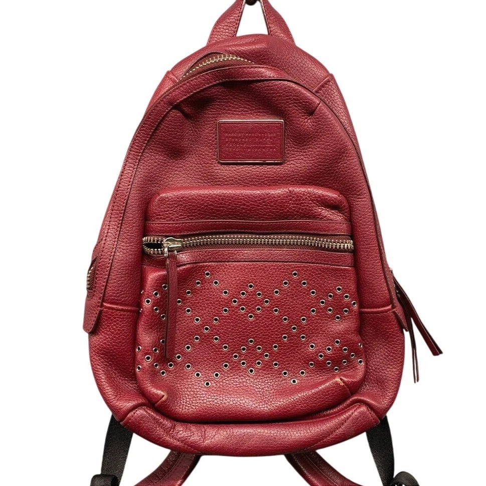 Burgundy Marc Jacobs leather Backpack Marc Jacobs leather backpack in burgundy | eBay main image 4