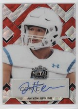 2022 Leaf Metal Draft Portrait Red Wave 3/4 Jaivon Heiligh #PA-JH1 Auto i1b