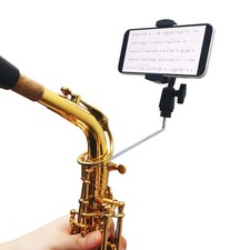 Saxophone Marching Lyre Holder, 360 Adjustable Music Stand Mount for Alto,Ten...