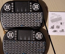  2 Wireless Mini Keyboard Remote Control Touchpad Smart TV Android TV 2.4GHz