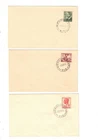 Australia 1951/53  Plain UNADDRESSED DCs,cds RICHMOND EAST Vic   (5 items)