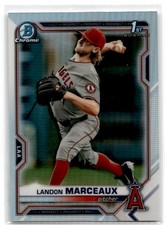 2021 Bowman Draft #BDC-115 Landon Marceaux Chrome Refractor Los Angeles Angels
