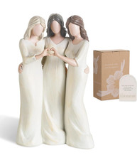 NEW Friend Birthday Gifts for Women: Unique 3 Sisters Friendship Resin Figurine