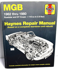 Mgb Automotive Repair Manual 1962-1980 Roadster And Gt Coupe 1.8 Liter
