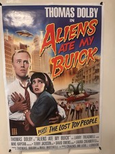 Thomas Dolby "Aliens Ate My Buick" 1988 promotional poster 24&rdquo;x 36&rdquo;