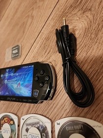 Sony PlayStation Portable PSP 3001 Black + GTA Vice City / China Town Games ...