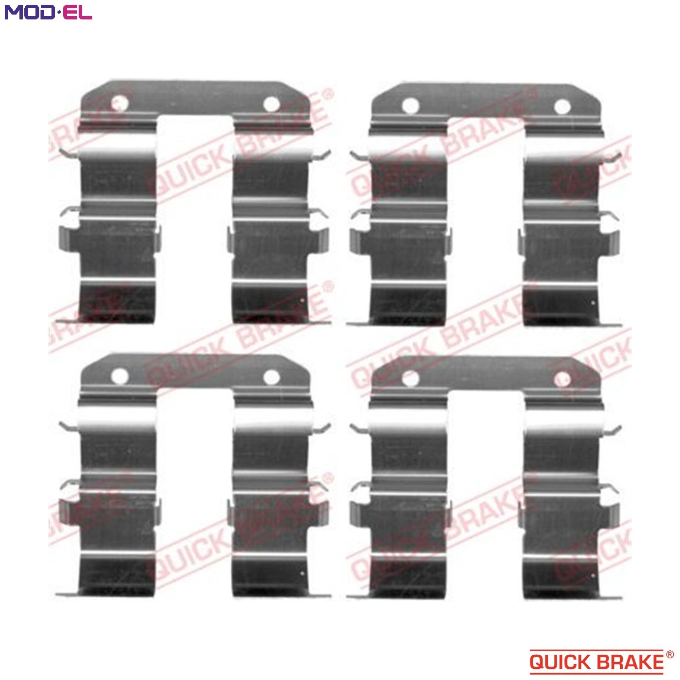Quick Brake Accessory Set Brake Pad 109-1734 for Hyundai KIA - Image 8
