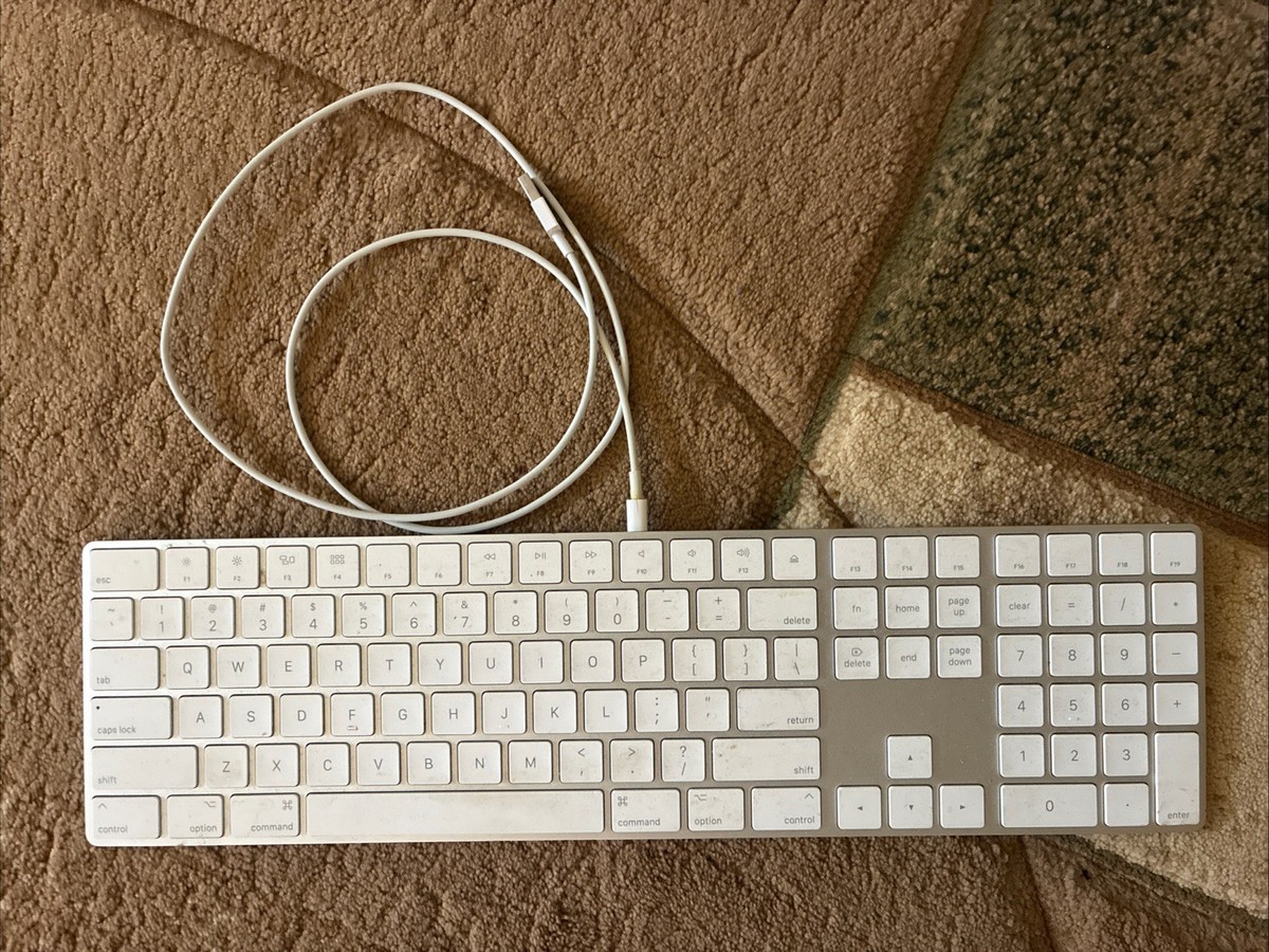 Apple Magic Keyboard with Numeric Keypad White A1843 Lightning
