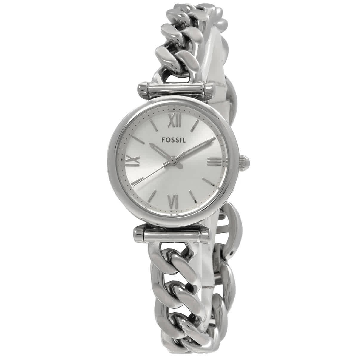 Fossil Carlie Quartz Silver Dial Ladies Watch ES5331 | eBay