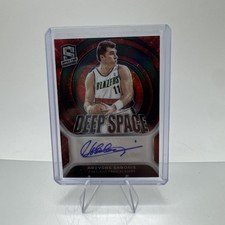 2023-24 Panini Spectra Arvydas Sabonis Deep Space Prizm Auto /99, Blazers Legend