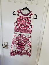 Dolce & Gabbana Majolica sleeveless silk minidress Size 38