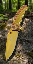 8" MTECH SPRING ASSISTED POCKET FOLDING KNIFE WITH POCKET CLIP 3CR13 STEEL BLADE
