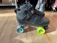 Oxelo roller skates | Women’s | Quad-skates | UK size 7 | Black w/colour wheels