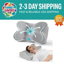 Cervical Pillow for Neck Pain Relief,Orthopedic Neck Support Pillow for Side