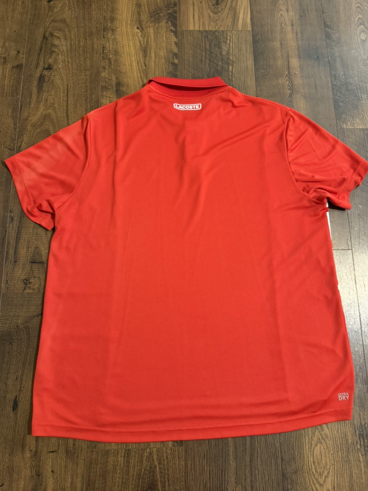 Lacoste Color Black Red White Sport Men's Polo Short Sleeve Shirt Size 2XL thumbnail 4