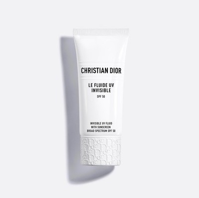 DIOR Invisible UV Fluid Hydrating Face Sunscreen SPF 50 with Dior Box and Ribbon