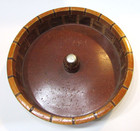 Antique 1930s California Redwood Wood Nut Bowl Standard Specialty San Francisco — photo 2