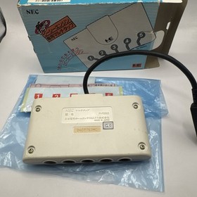 PC Engine Multi Tap White Boxed with Manual PI-PD003 OEM Japan Made