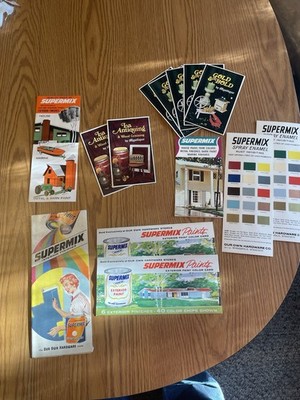 Big Lot Vintage 50's 60's  Paint Color Charts Sample Brochures Our Own Hardware