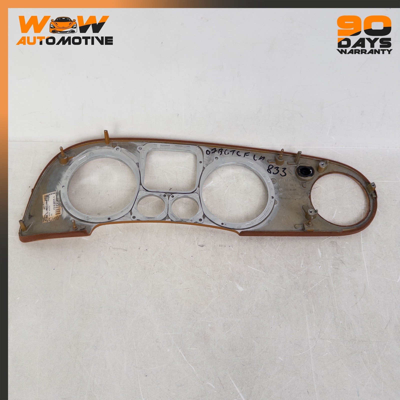 04-13 BENTLEY CONTINENTAL GTC FRONT LEFT DASH PANEL SPEEDOMETER BEZEL TRIM OEM