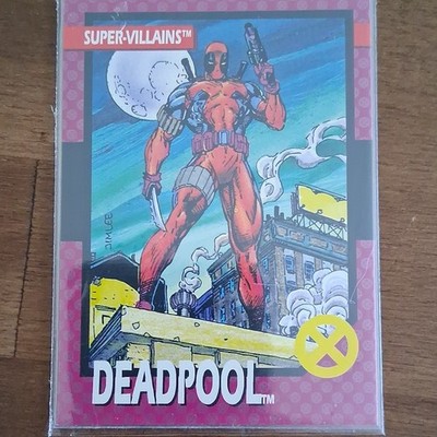 Marvel Super-Villains Deadpool #43 1992 Trading Card Impel Jim Lee Vintage