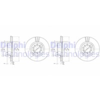 2X Delphi Bremsscheiben 300Mm BelÜFtet Vorne Passend FÜR MERCEDES-BENZ S-KLASSE