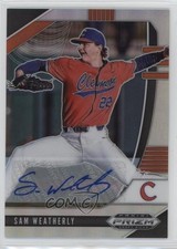 2020 Panini Prizm Draft Picks Silver Prizm Auto Sam Weatherly #PDP81 Auto 18t1