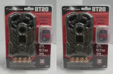 Lot of 2 Stealth Cam BT20 Browtine 20mp Trail Camera 70ft Range