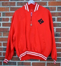Vintage Starter Men's Large NC State Wolfpack Red 1/2 Zip Pullover Jacket USA