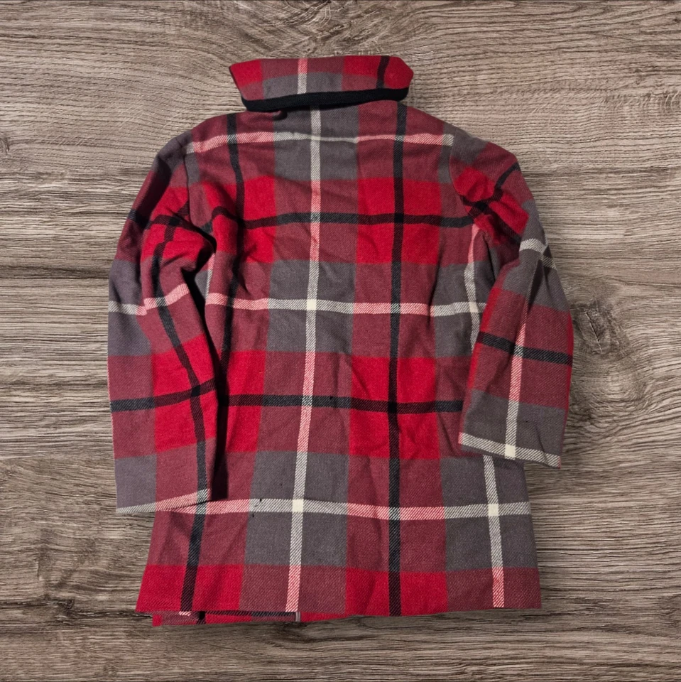 Pendleton 1950s Vintage Virgin Wool Plaid Coat 50s Womens Med/Large Jacket Ranch - Image 3 of 4