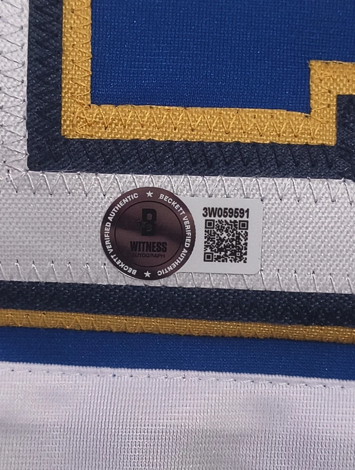 Brett Hull y Adam Oates Doble Firmado St. Louis Blues 'Hull & Oates' Personalizado... Foto 4 de 4