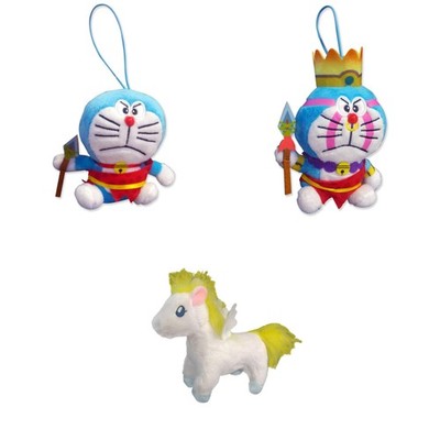 DORAEMON Japanisches Plüschtier 10cm mit Schnur aus dem Film BIRTH OF JAPAN 2016