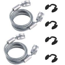 2 PCS Hood Control Cable 4 PCS Circlips Fits Peterbilt 19872010 357 379
