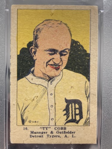 'Ty' Cobb [Hand Cut] #10 1923 W515 2 card
