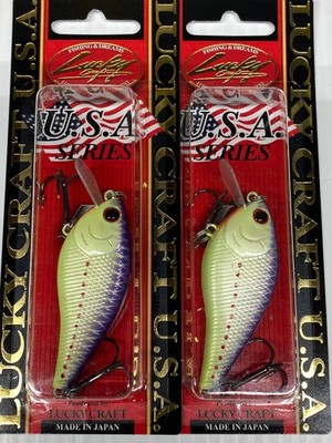 Flatdide Crankbaits by Lucky Craft, Lot of 2, KJ Flate 1.5, 3/8 oz., New