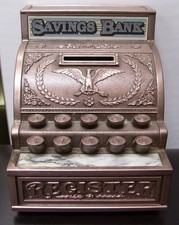 VINTAGE BANK CASH REGISTER SAVINGS BANK