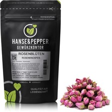 100g Rosenblüten - Rosenknospen ganz Rosen Blüten Knospen getrocknet Rosentee