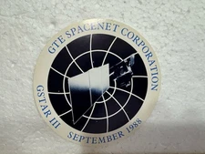 Vintage 1988 GTE Spacenet Corporation Sticker 