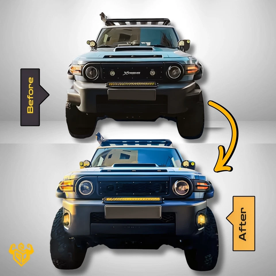 Toyota FJ Cruiser Wing Delete Brackets | 5″ LED Combo – Fits All FJ Models - Image 2 of 4