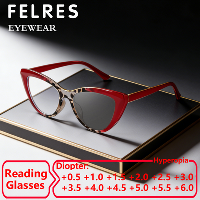 Fashion Cat Eye Photochromic Reading Glasses For Women  display picture 1