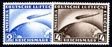GERMANY 1928 423-424 * GOOD VALUES ZEPPELIN SET (08149
