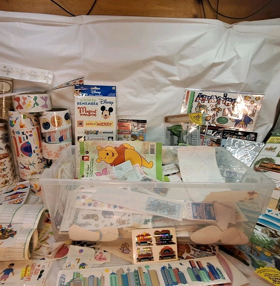 Huge 2500+ Vtg Sticker Lot 80s 90s Grossmans Hallmark Sandylion New Loose Read - Image 2 of 4