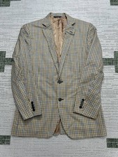Brooks Brothers Sports Coat Mens 42 R Brown Blue Wool Blazer