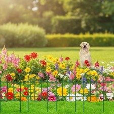 25 Panels 24inH x 35ftL Rustproof Decorative Garden Fence - Effortless Elegance