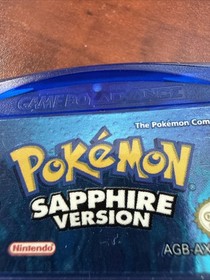 Pok&eacute;mon Sapphire Version Nintendo Game Boy Advance Authentic, Tested Dry Battery