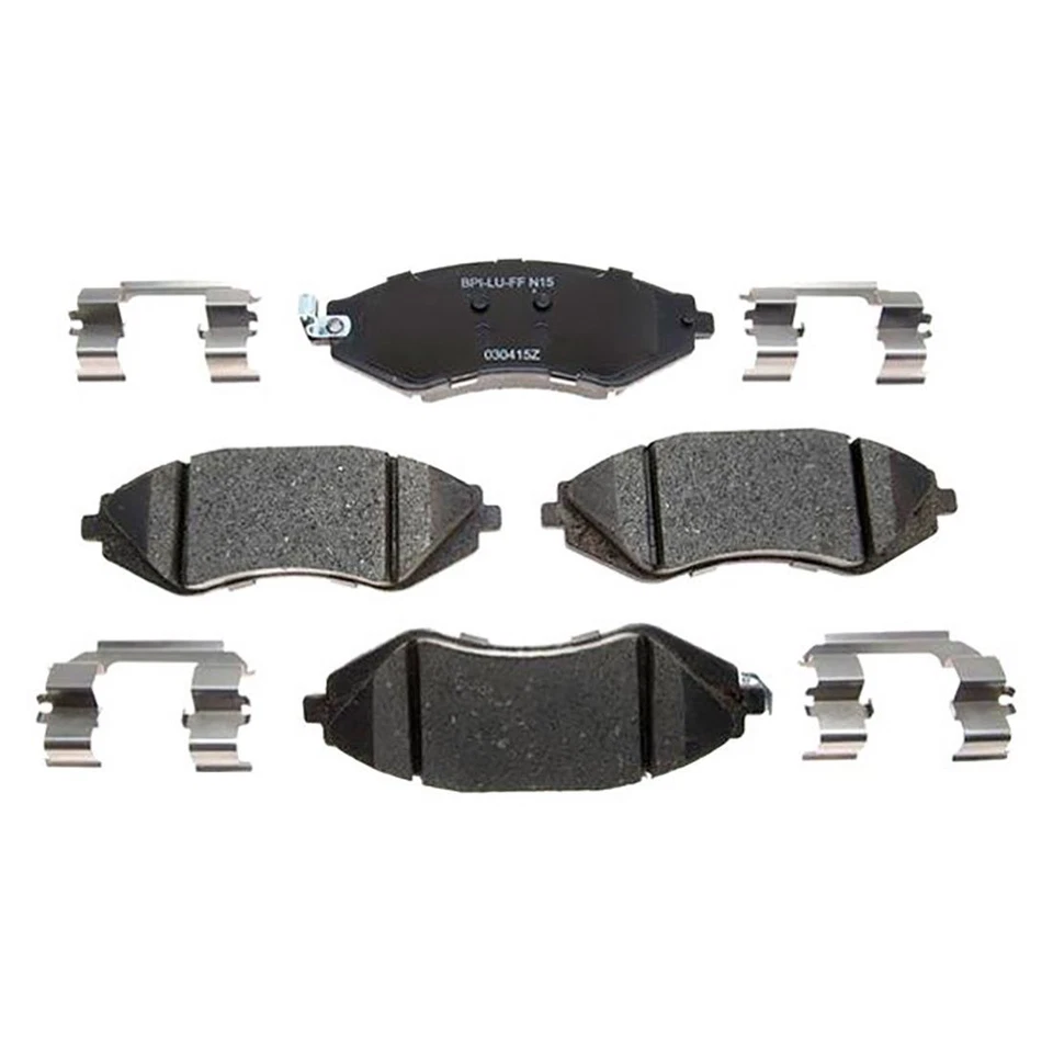 Kit de rotores de freno delanteros + pastillas de cerámica y herrajes para Chevrolet Optra 2004-2007 Foto 2 de 4