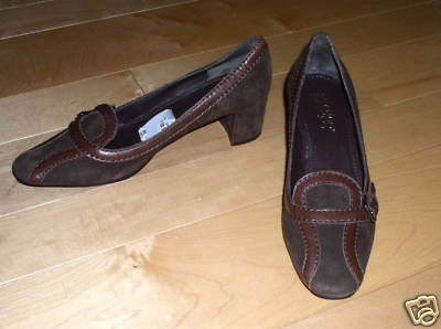 Escarpins Cuir Marron FRANCO SARTO 'Joyce' | Taille 6 US Neufs Sans Boîte | Talons Hauts Classiques