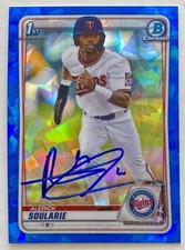 ALERICK SOULARIE RC SIGNED IP 2020 1ST BOWMAN DRAFT BD-94 SAPPHIRE ROOKIE AUTO