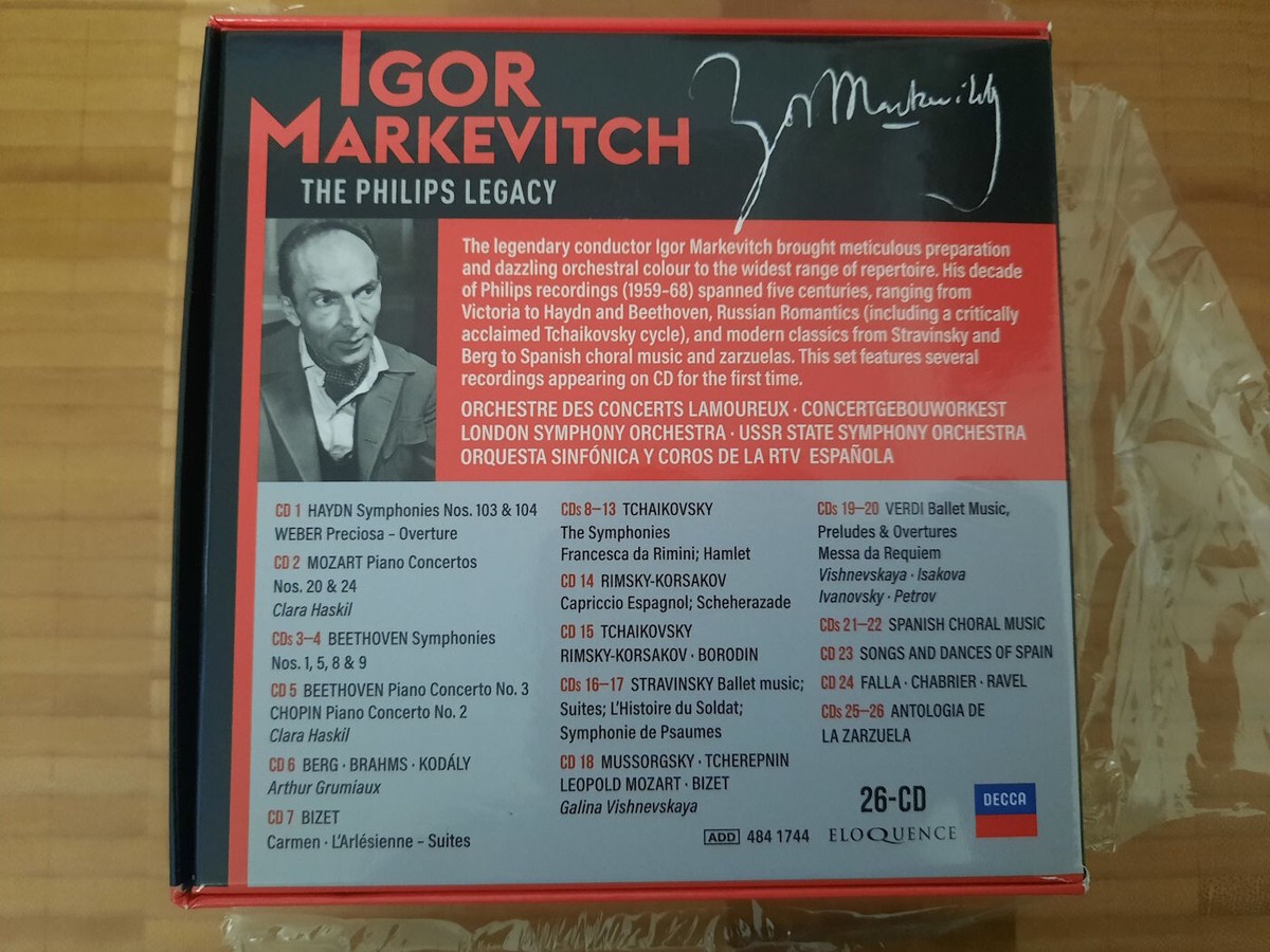 Igor Markevitch - The Philips Legacy, Eloquence 26 CD box