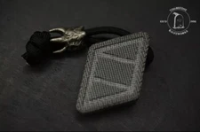 NEW Notorious EDC NFG Worry Stone Black Micarta w/ Molar Skull Bead